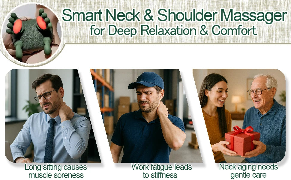 VitaRelax 4D Neck & Shoulder Massager — Deep Relief, Anytime, Anywhere