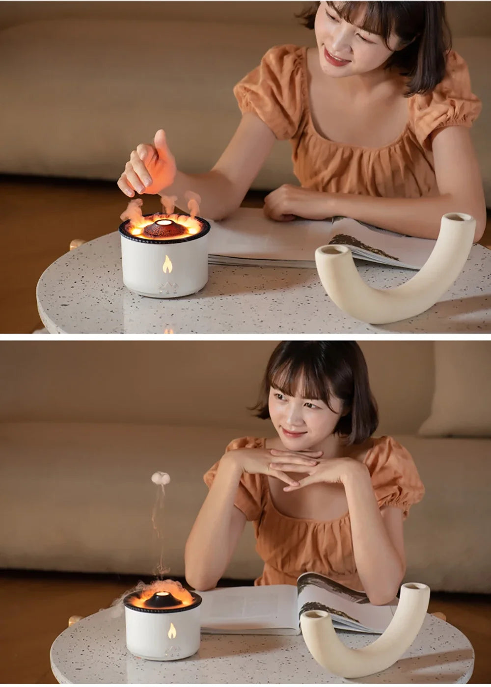 Volcano Mist™ Ultra Quiet Air Humidifier & Aroma Diffuser – 360ml - Home To Choices