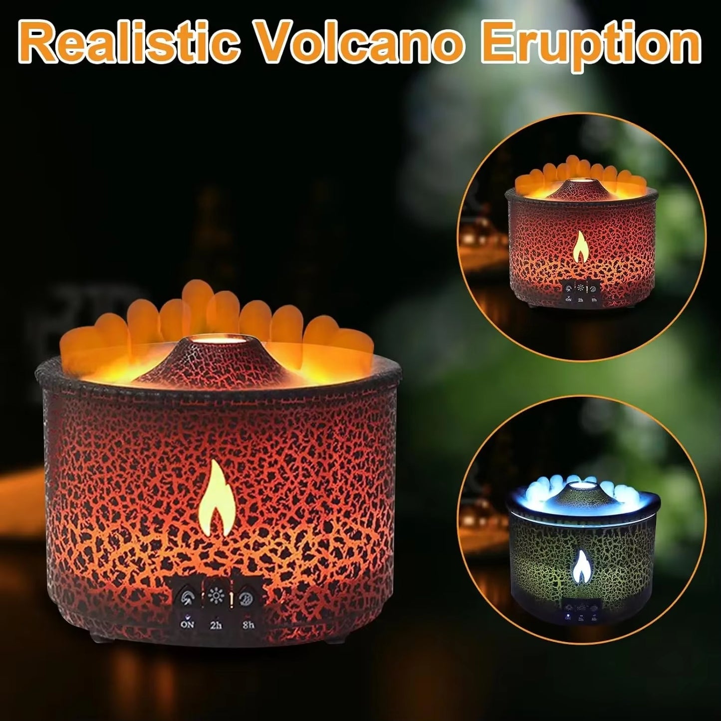 Volcano Mist™ Ultra Quiet Air Humidifier & Aroma Diffuser – 360ml - Home To Choices
