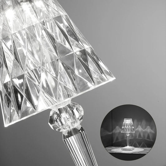 DiamondGlow™ 3-in-1 Wireless LED Table Lamp – USB Rechargeable - Home To Choices