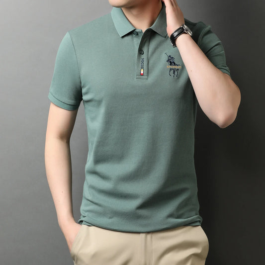 Original Korean Embroidered Polo Shirt (You Get A Minimalist Watch)