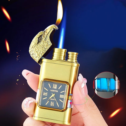 Windproof Lighter Vintage Watch Bezel Jet flame Torch