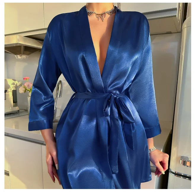 The Velvet Hour Kimono + FREE Silk Sleep Mask (Today Only) 🎁