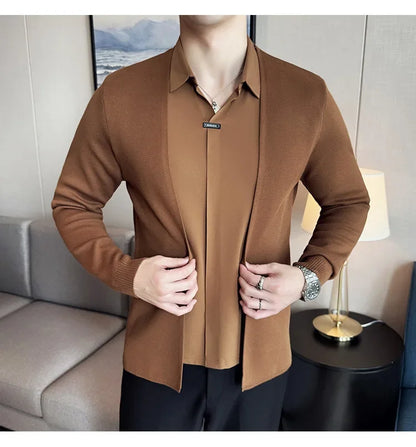 The Elysian Layer™ Set — Cardigan & Luxury Watch