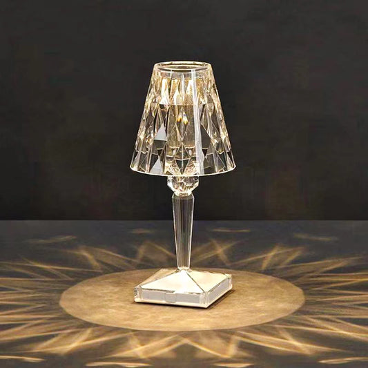 DiamondGlow™ 3-in-1 Wireless LED Table Lamp – USB Rechargeable - Home To Choices